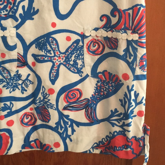 RARE Lilly Pulitzer Scales and Tails Dress Size 12 - Picture 2 of 2